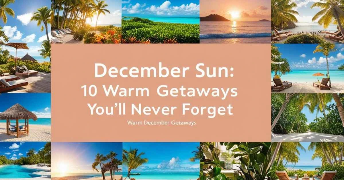 Warm Places to Visit in december
